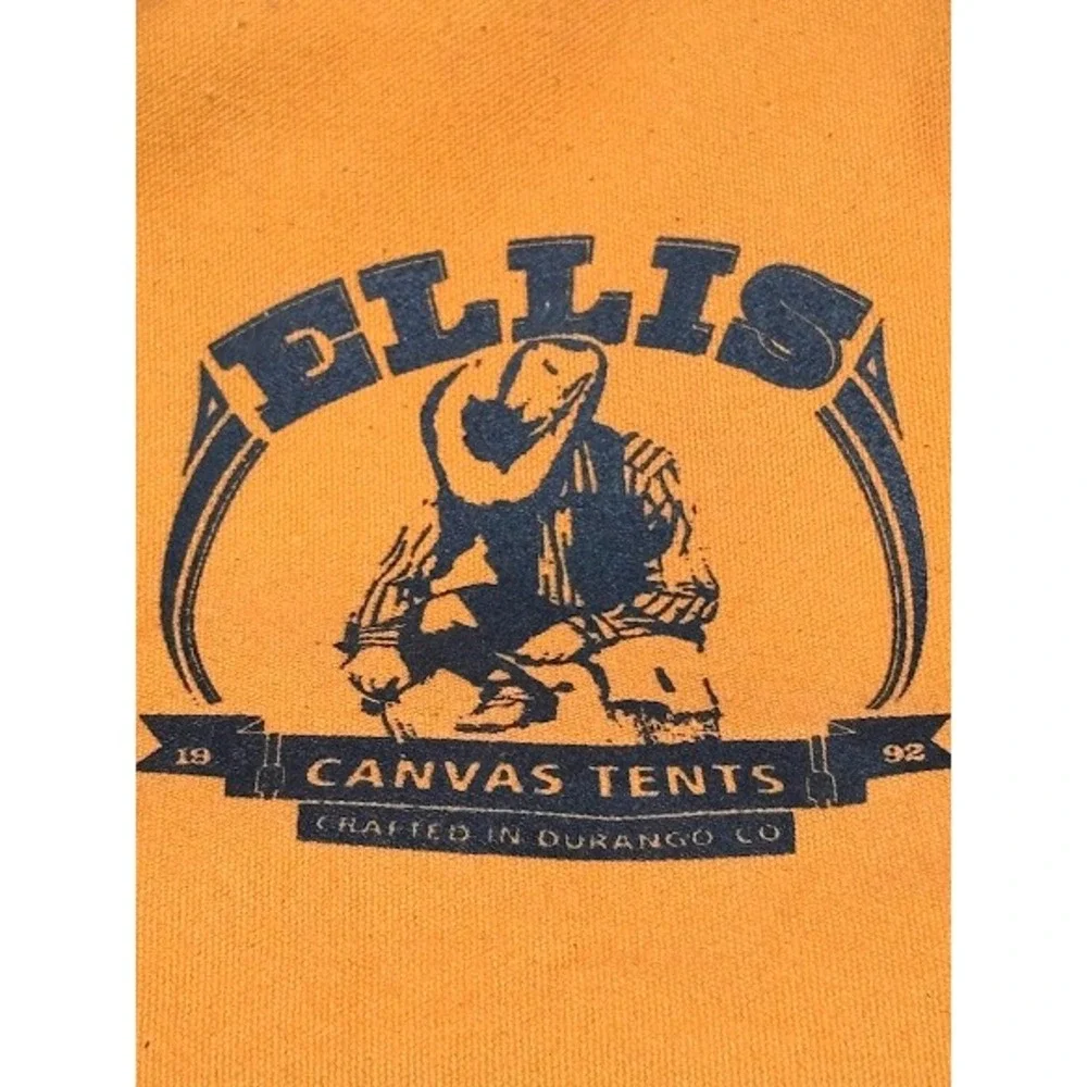 Ellis Canvas Tents 10 Gallon Orange Duffel Bag Durango Colorado Made in USA